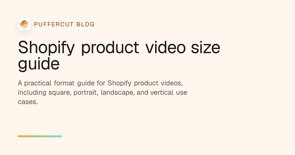 Shopify product video size guide cover image